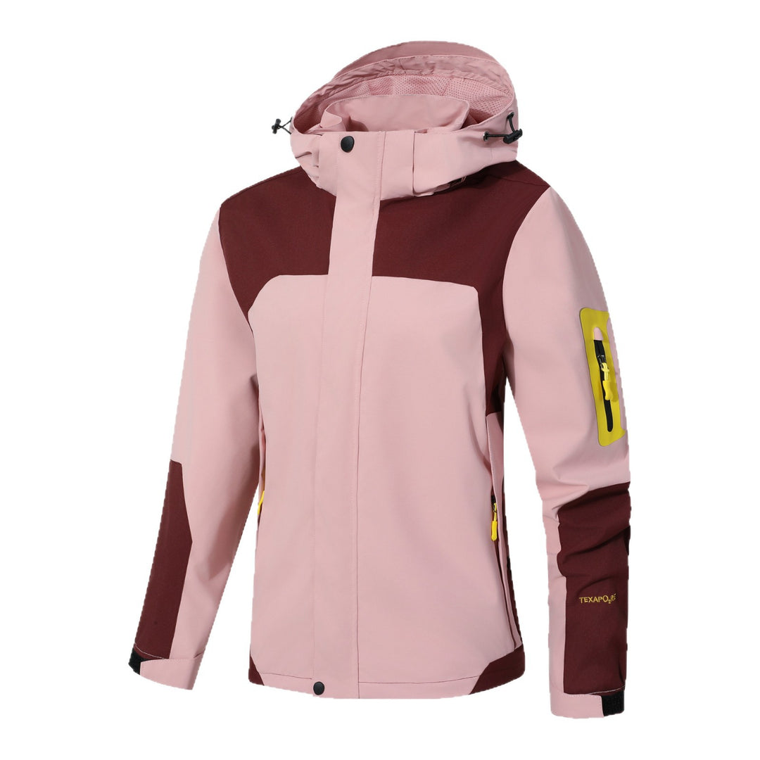Herren Wasserdichte Softshell-Outdoorjacke mit Kapuze, Ärmel-Reißverschlusstasche und winddichter Membran Nord Taschen