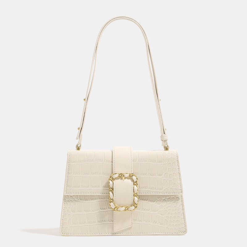 Damen Handtasche mit elegante Kroko-Optik und luxuriösem Kettenverschluss Nord Taschen