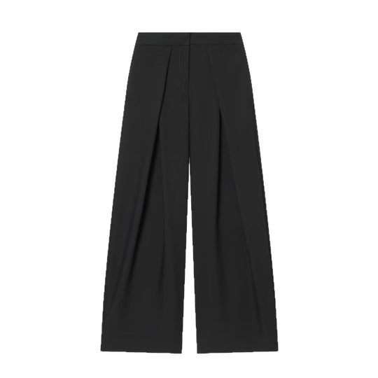 Damen Weite Bundfalten‑Hose mit hohem Bund und Drapierten Vorderfalten Nord Taschen