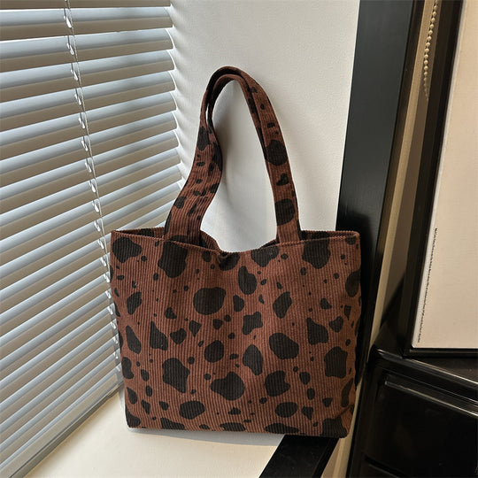 Damen Einkaufstasche mit stilvollem Leopardenmuster Nord Taschen
