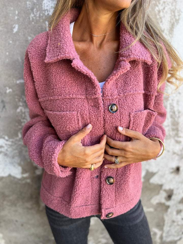 Damen Kuscheliger Fleece-Hemdjacke