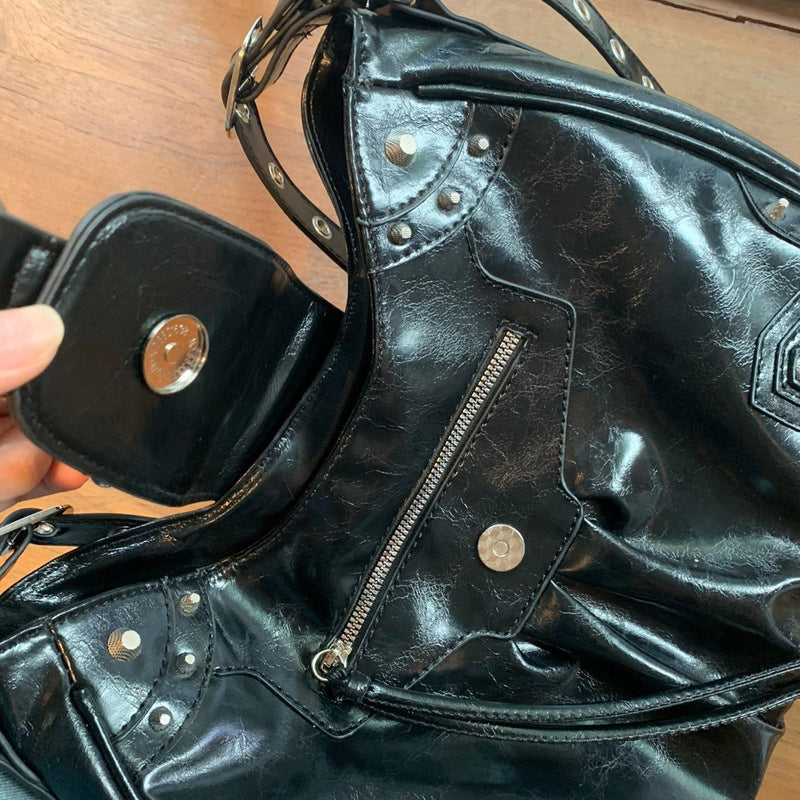 Damen Hobo-Tasche mit dekorativen Nieten und modischem Design Nord Taschen