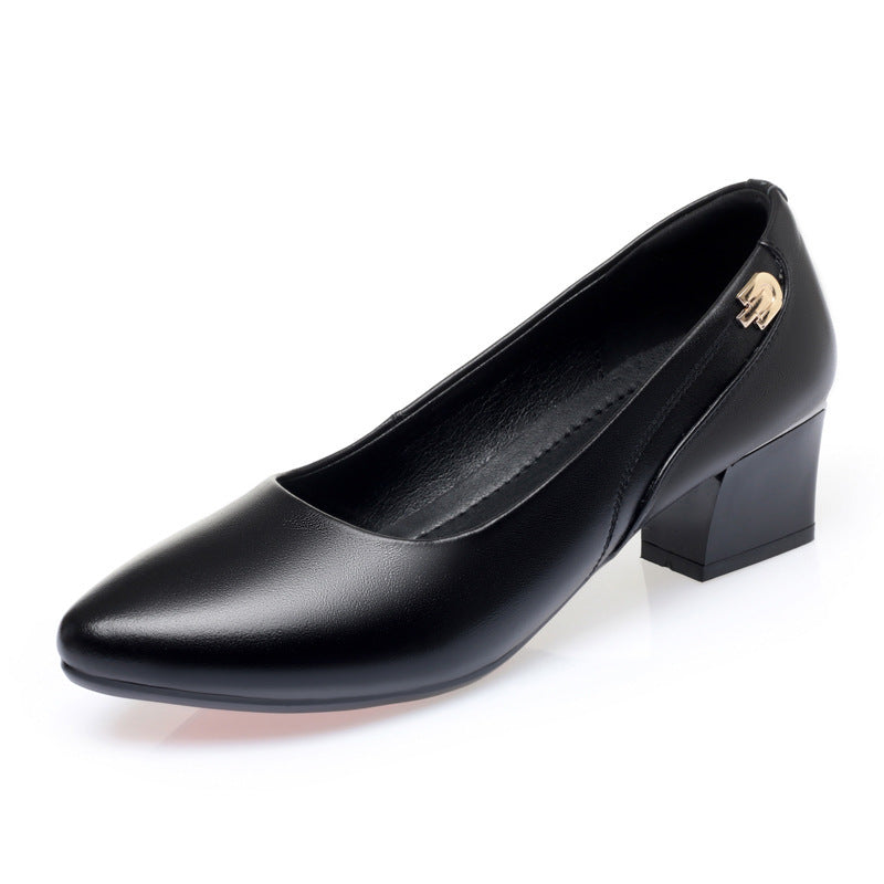 Damen Komfortable Pumps mit elegantem Blockabsatz und modischem Schmuckdetail