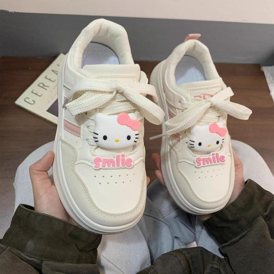 Damen Modische Sneakers mit charakteristischem Hello Kitty Design