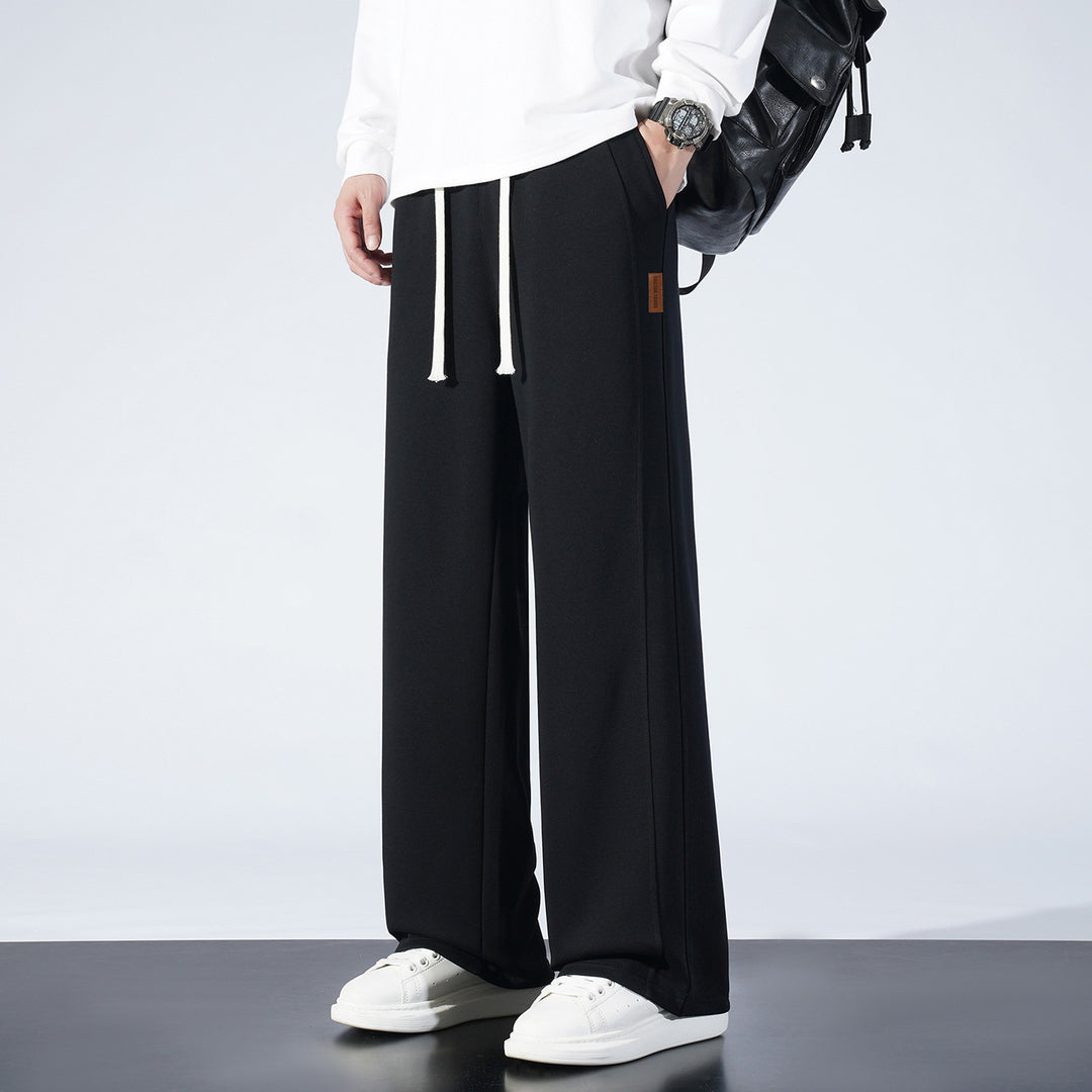 Damen Weite Lounge-Sweathose mit Tunnelzug und geradem Bein Nord Taschen