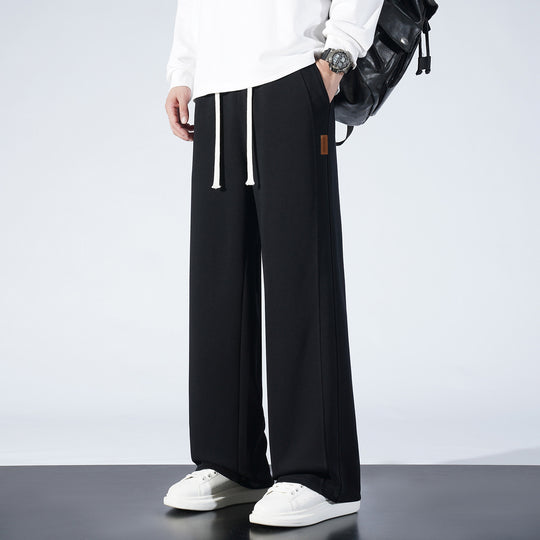 Damen Weite Lounge-Sweathose mit Tunnelzug und geradem Bein Nord Taschen