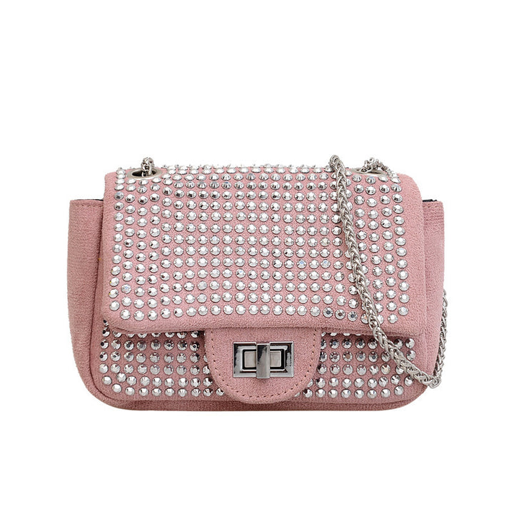 Damen Glamouröse Clutch mit funkelnden Strassverzierungen Nord Taschen