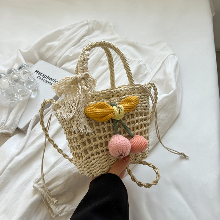 Damen Hobo-Tasche mit floralem Häkelmuster und dekorativen Details Nord Taschen