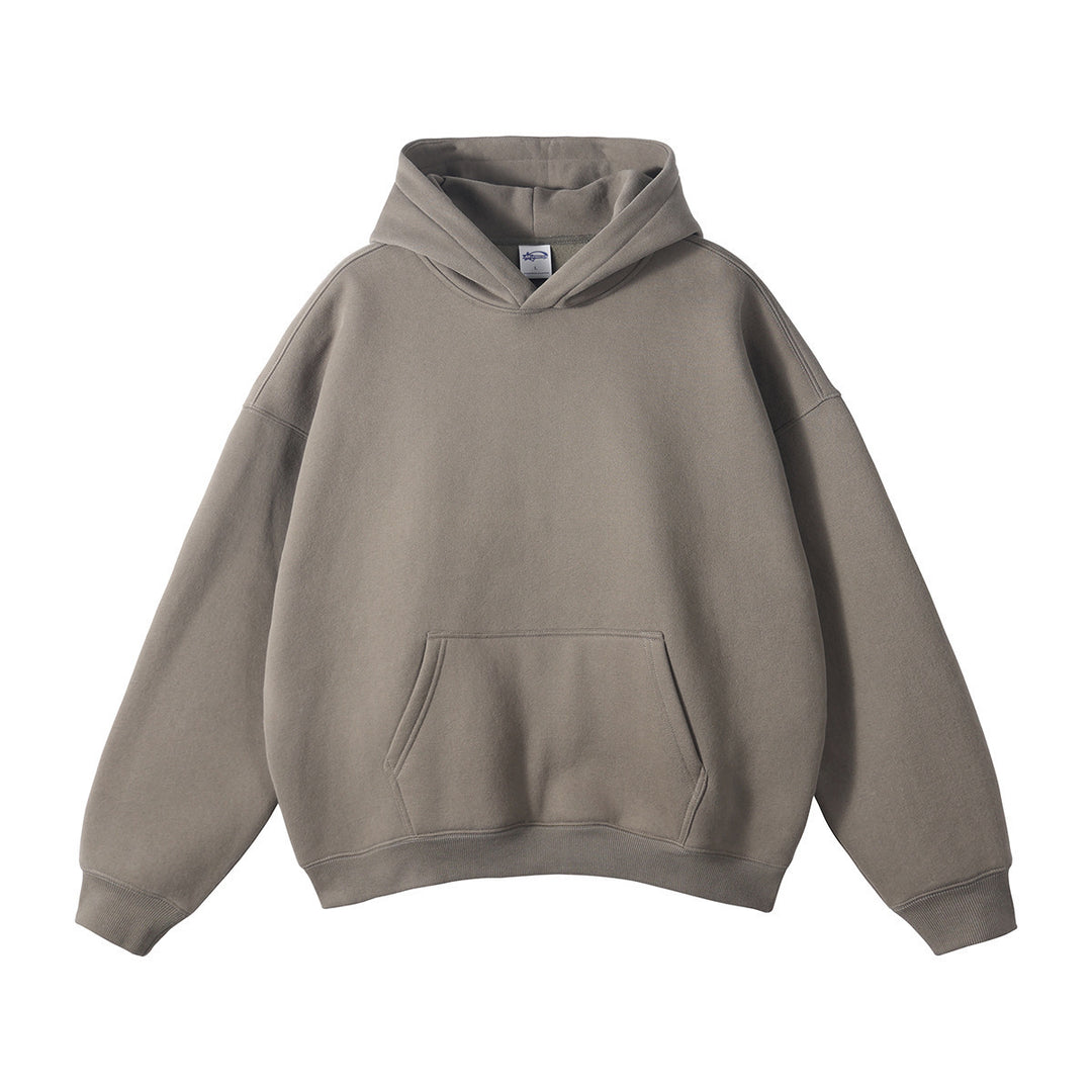 Unisex nan weit geschnittener Kapuzenpullover aus Bio-Baumwolle mit Kängurutasche Nord Taschen