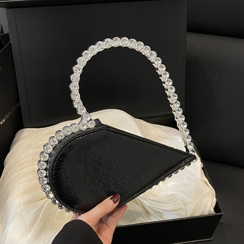 Damen Handtasche mit glitzerndem Kettenriemen Nord Taschen