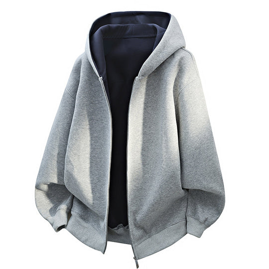Unisex Oversize-Kapuzenpullover aus French-Terry mit Ballonärmeln und verlängertem Rückensaum Nord Taschen