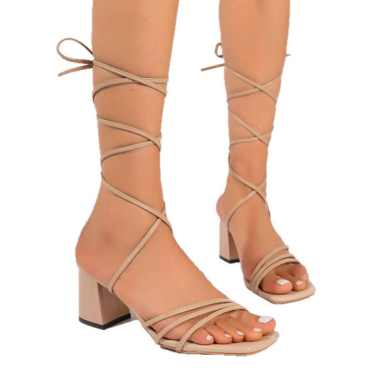 Damen elegante Plateau-Sandalen mit verstellbaren Riemen und komfortablem Blockabsatz Nord Taschen