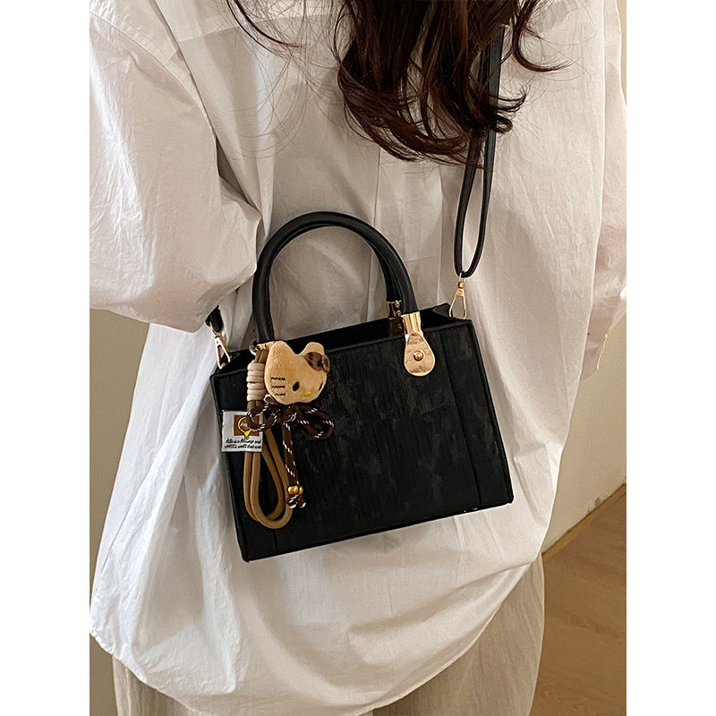 Damen elegante Handtasche mit strukturierter Oberfläche und abnehmbaren Tragegurten Nord Taschen