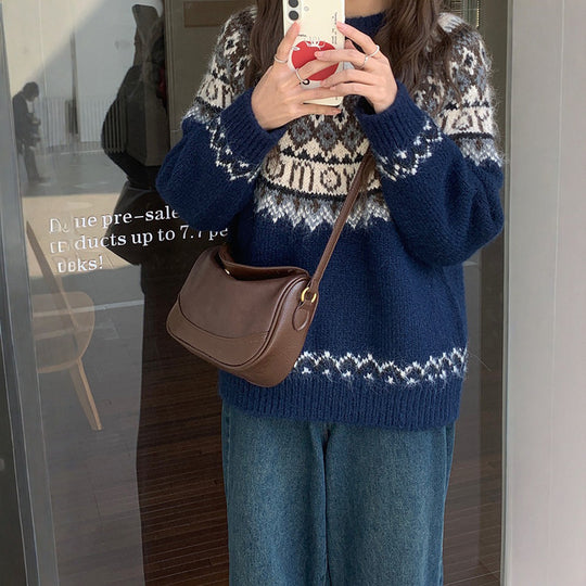 Damen elegante Umhängetasche mit geschwungenem Design und hochwertiger Oberflächenstruktur Nord Taschen