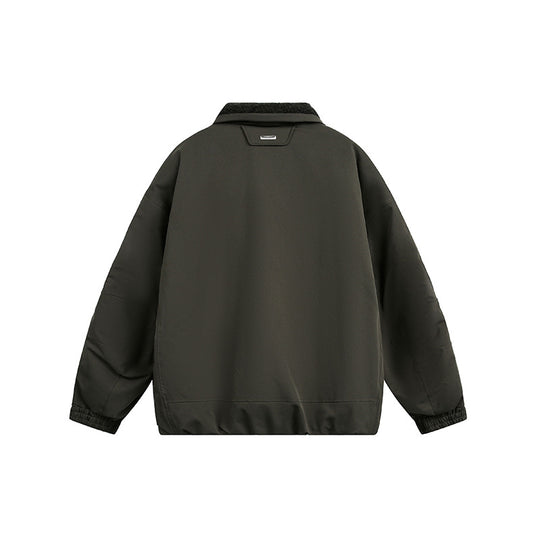 Herren Oversize Steppjacke mit hohem Kragen und Teddyfutter Nord Taschen