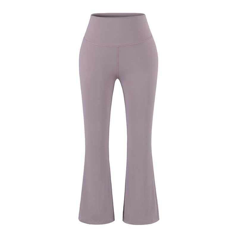 Damen High‑Waist Yoga-Flarehose mit ausgestelltem Schlag und Komfortbund Nord Taschen