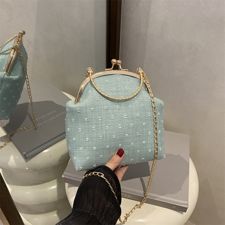 Damenhandtasche mit elegantem Kettenhenkel und strukturiertem Obermaterial Nord Taschen