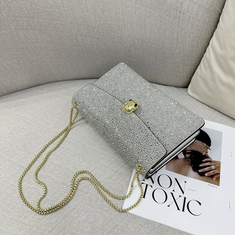 Damen Clutch mit funkelndem Strass Nord Taschen