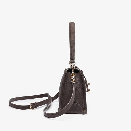 Damen elegante Umhängetasche mit verstellbarem Schulterriemen und goldenen Akzenten Nord Taschen