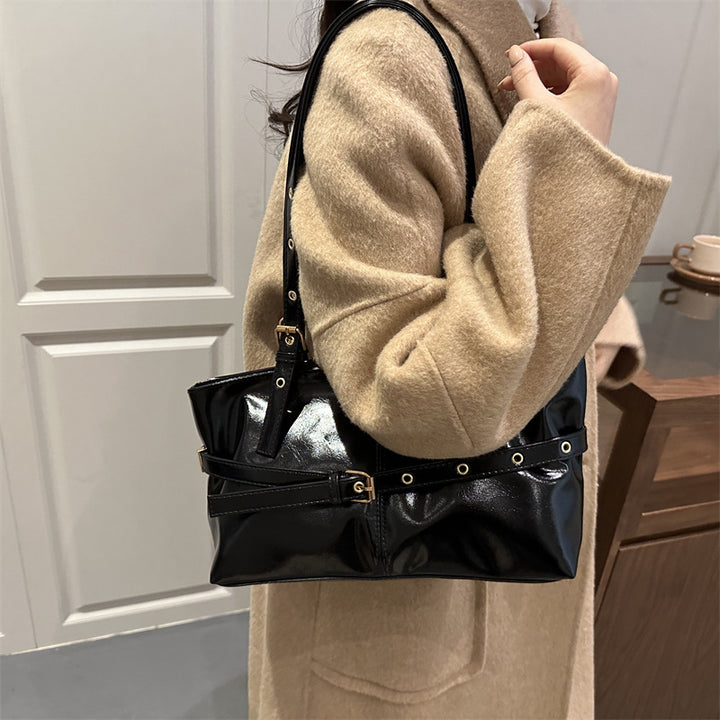 Damen elegante Handtasche mit praktischem Fächerdesign Nord Taschen