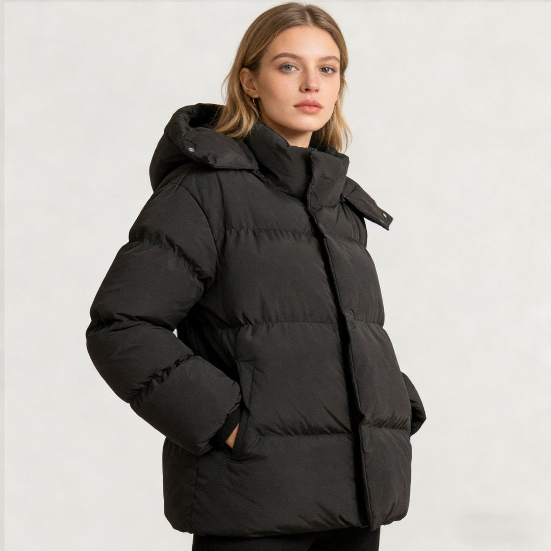 Damen Steppdaunenjacke mit hohem Kragen Nord Taschen