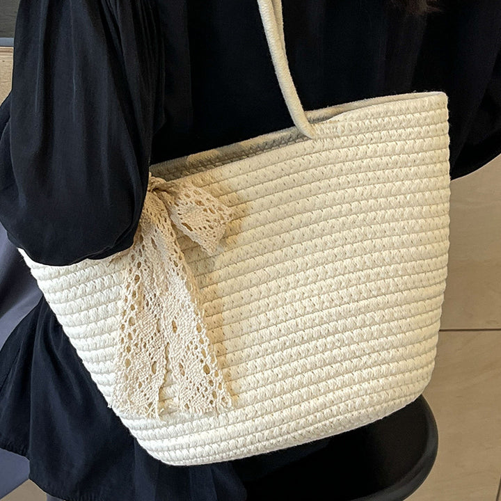 Damen handgefertigte Einkaufstasche mit verspieltem floralen Dekor Nord Taschen