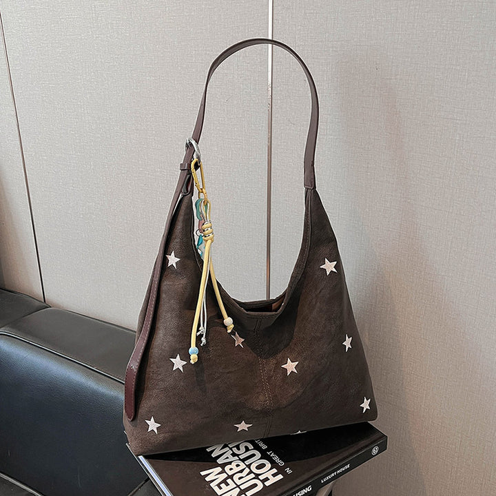 Damen Hobo Tasche mit funkelnden Sternenapplikationen Nord Taschen