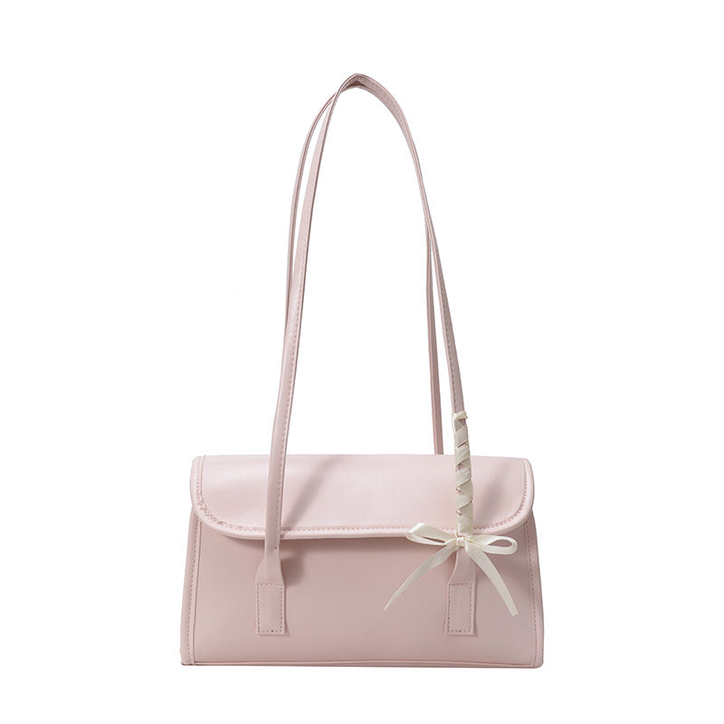 Damen Handtasche aus hochwertigem Kunstleder mit verspieltem Schleifendetail Nord Taschen