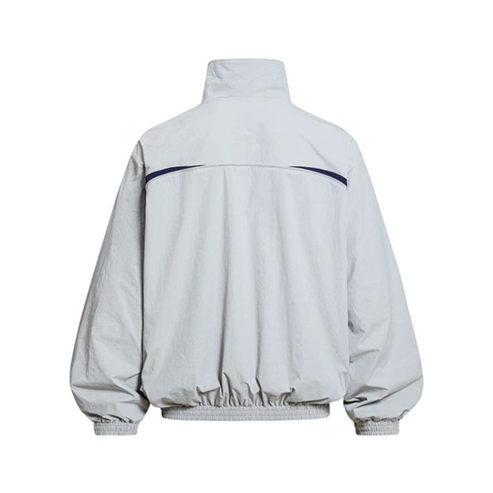 Herren Leichte Windbreakerjacke mit Stehkragen, elastischem Saum und Relaxed-Fit Nord Taschen