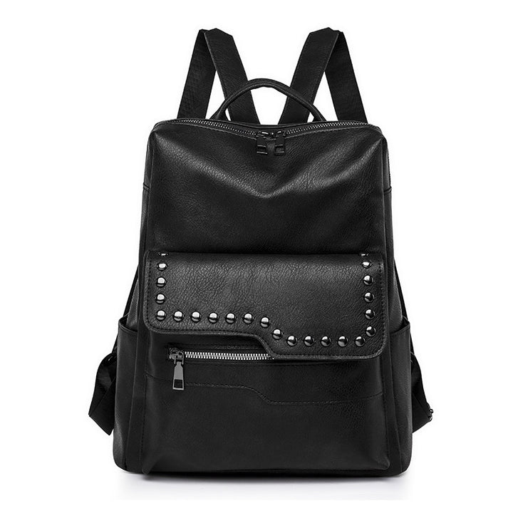 Damen eleganter Rucksack mit strukturiertem Kunstleder und stilvollen Nieten Nord Taschen