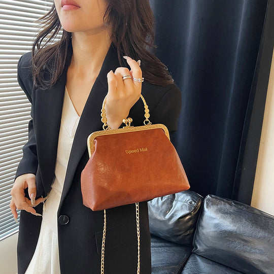 Damen Vintage-Handtasche mit elegantem Kettenriemen Nord Taschen