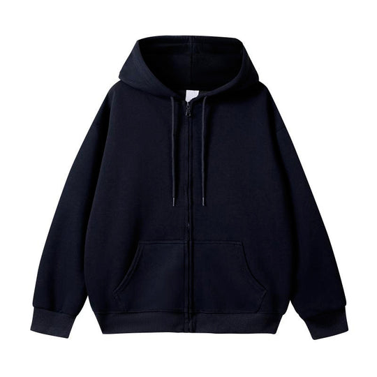 Unisex Oversize-Kapuzenjacke mit durchgehendem Reißverschluss und Kängurutasche Nord Taschen