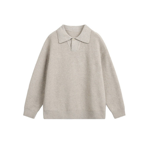 Damen Grobstrick-Polo mit Kentkragen und Oversize-Silhouette Nord Taschen