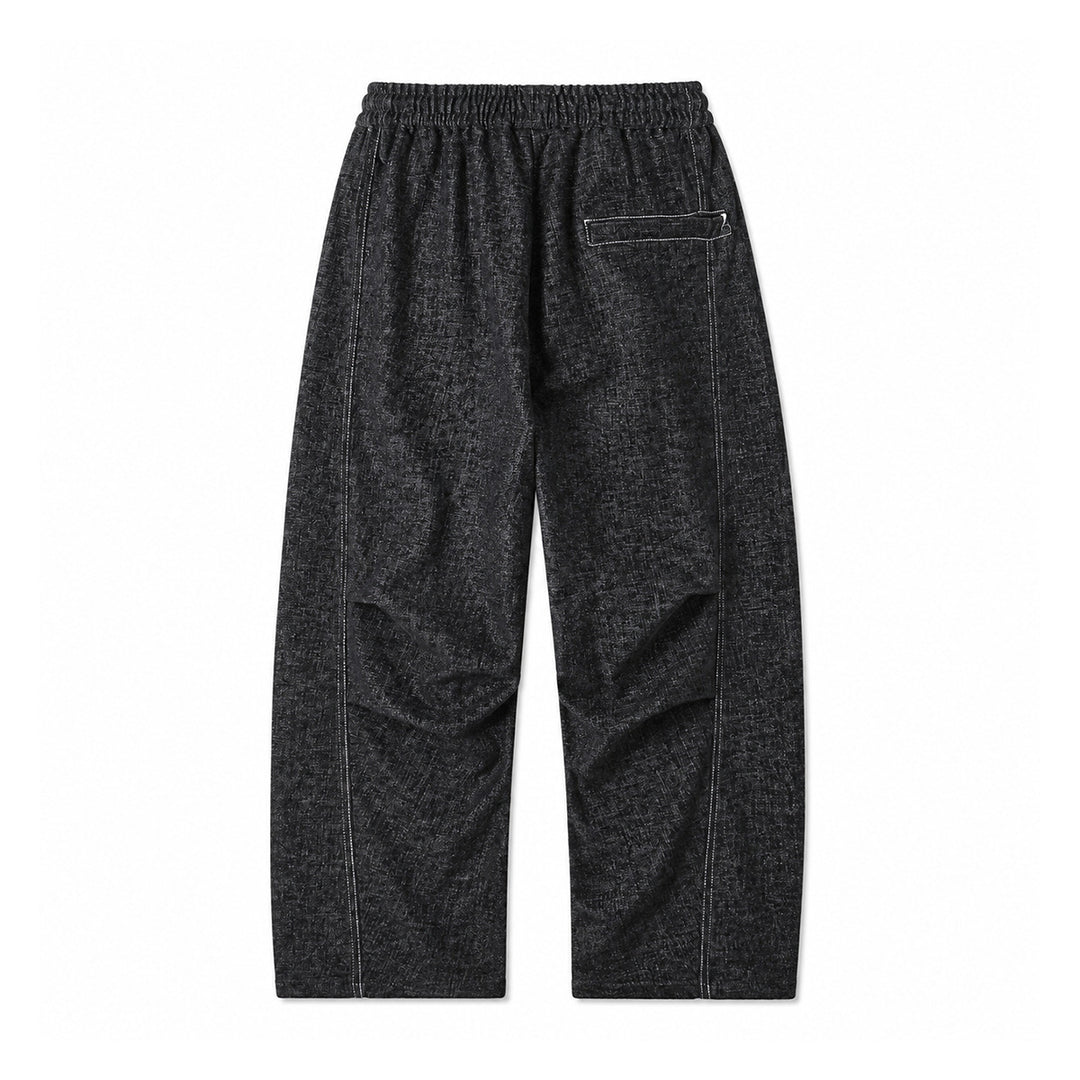 Damen Weite Relaxed-Hose aus Denim‑Optik mit elastischem Bund und Kordel Nord Taschen