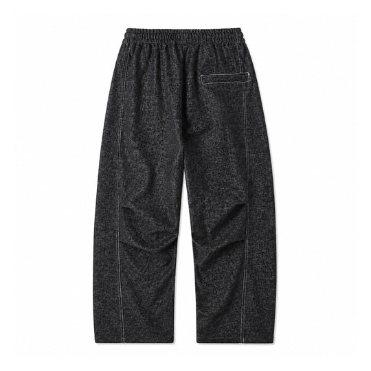 Damen Weite Relaxed-Hose aus Denim‑Optik mit elastischem Bund und Kordel Nord Taschen