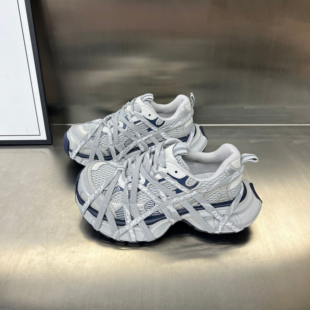 Damen Sportliche Hybrid Sneakers mit elastischer Netzstruktur und stabiler Gummisohle Nord Taschen