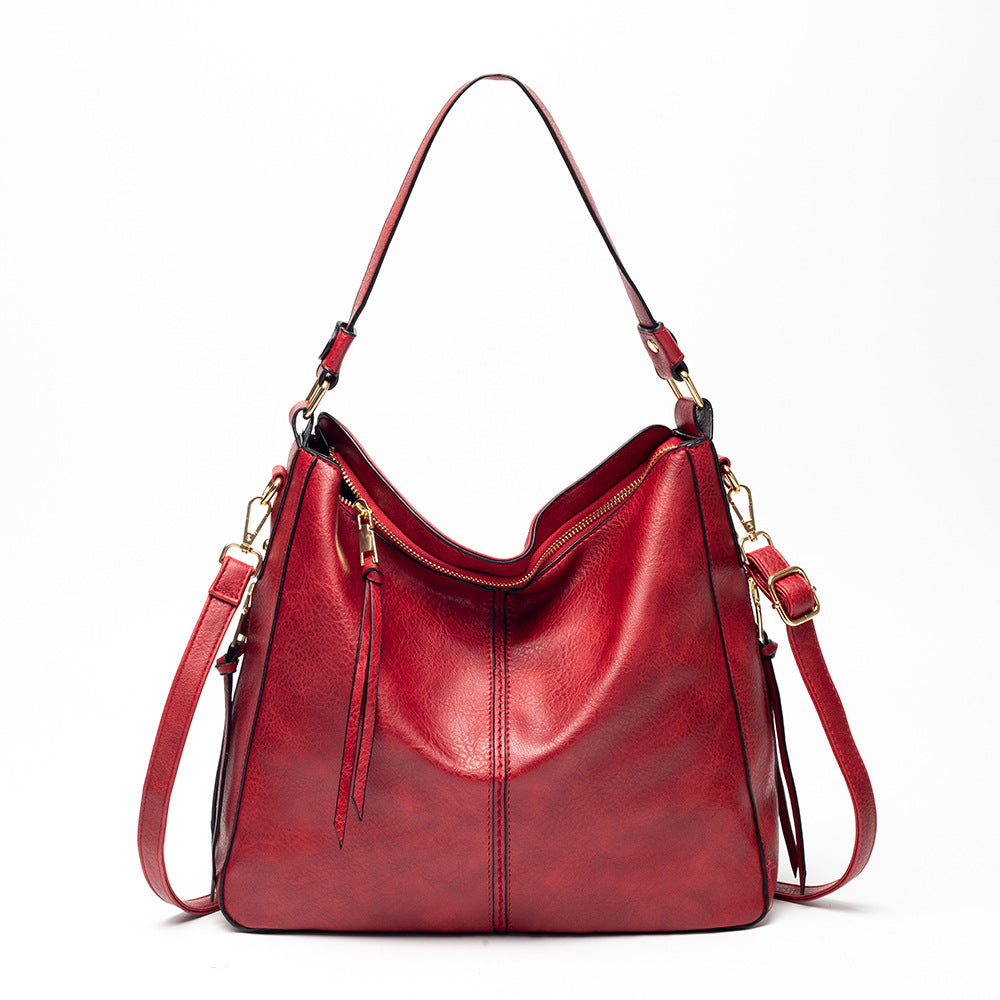Damen Hobo-Tasche mit elegantem Faltendesign und verstellbarem Schulterriemen Nord Taschen