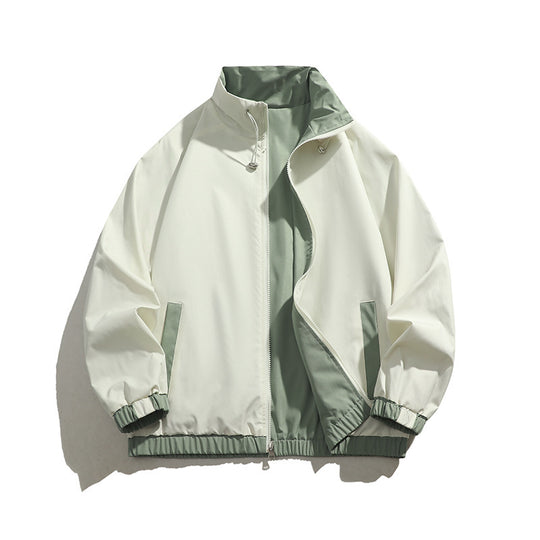Herren Sportliche Übergangsjacke mit hohem Kragen Nord Taschen