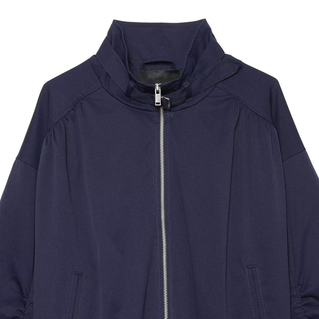 Damen Kurzjacke mit Stehkragen und gerafften Ballonärmeln Nord Taschen