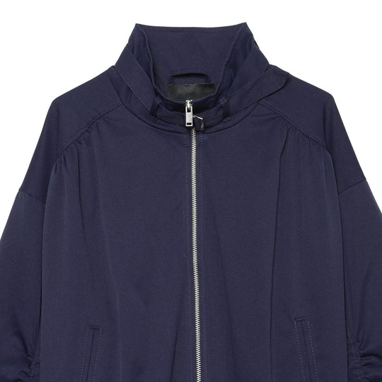 Damen Kurzjacke mit Stehkragen und gerafften Ballonärmeln Nord Taschen
