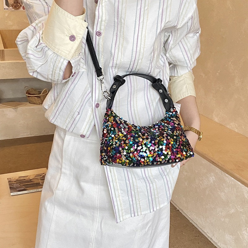 Damen Umhängetasche mit funkelndem Pailletten-Design Nord Taschen