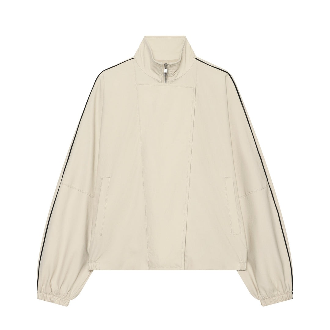 Damen Leichte wattierte Windjacke mit Stehkragen und Polka‑Dot‑Print Nord Taschen