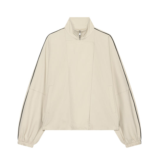 Damen Leichte wattierte Windjacke mit Stehkragen und Polka‑Dot‑Print Nord Taschen