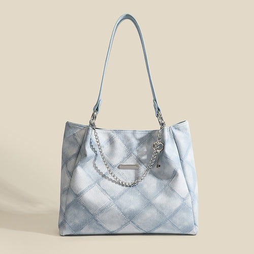 Damen Tragetasche mit schickem Zebramuster und eleganten Kettenakzenten Nord Taschen