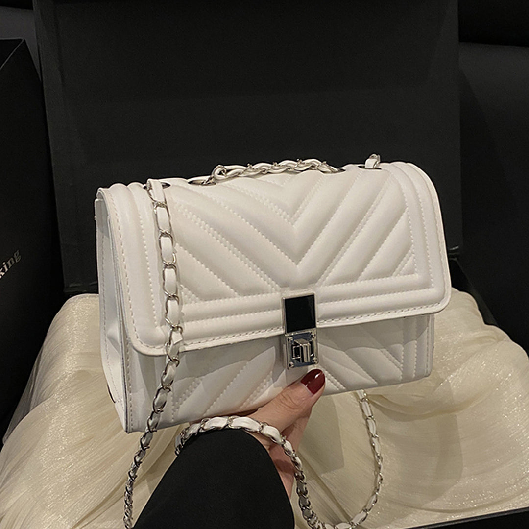 Damen Handtasche mit innovativem Ketten-Riemen Nord Taschen