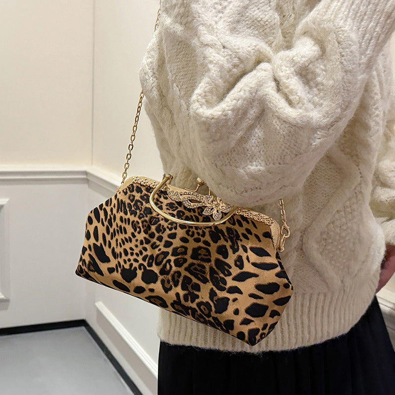 Damen glamouröse Handtasche im Leopardenmuster Nord Taschen