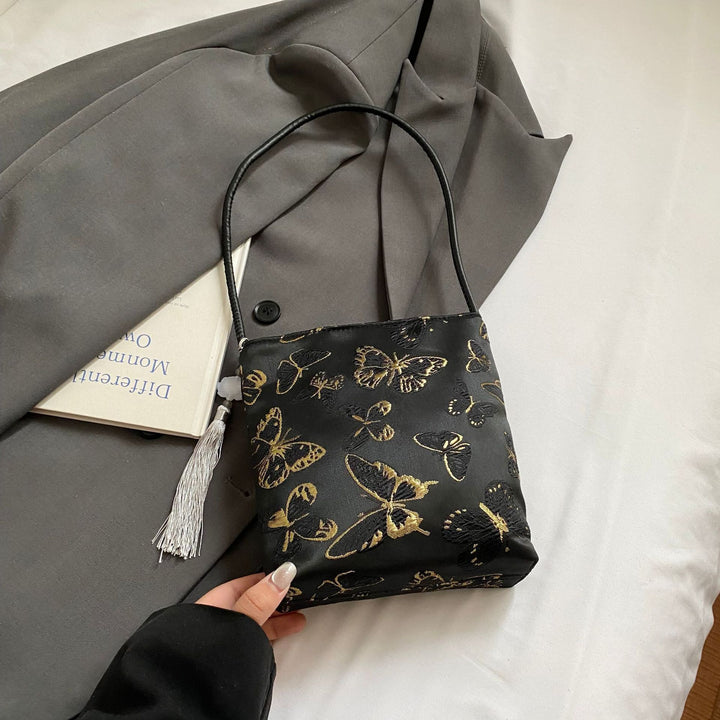 Damen Umhängetasche mit buntem Schmetterlingsdesign Nord Taschen
