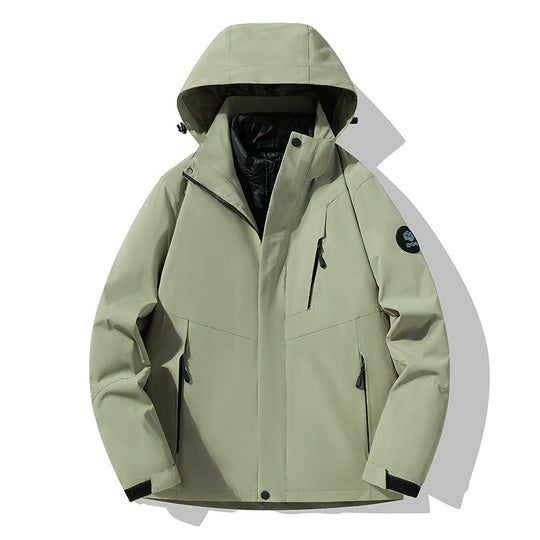 Herren Dreifach kombinierbare Funktionsjacke mit abnehmbarer Steppweste Nord Taschen