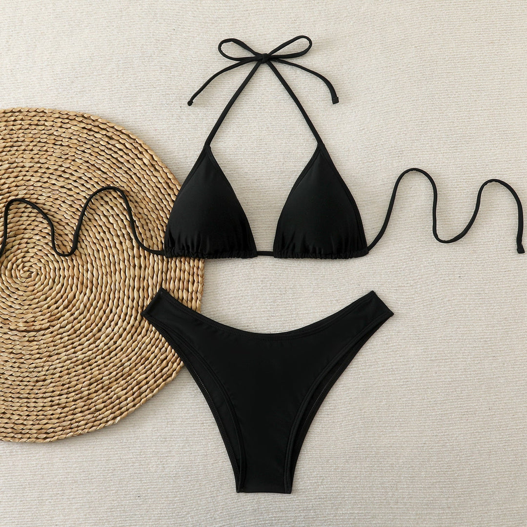 Damen Triangel-Bikini mit verstellbaren BindNord Taschenändern