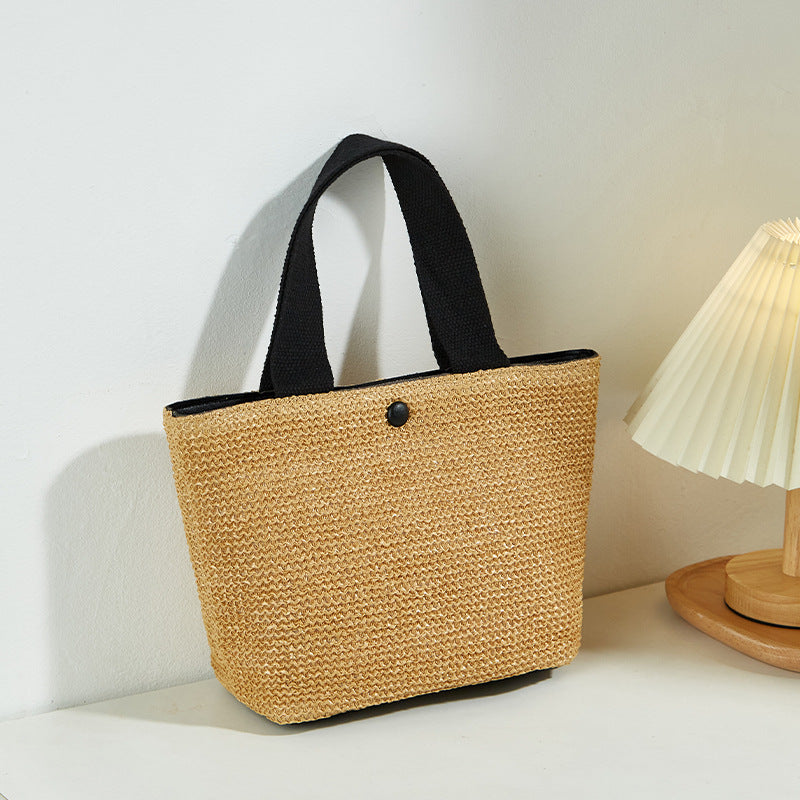 Damen Tote-Bag aus geflochtenem Material mit eleganten Tragegriffen Nord Taschen